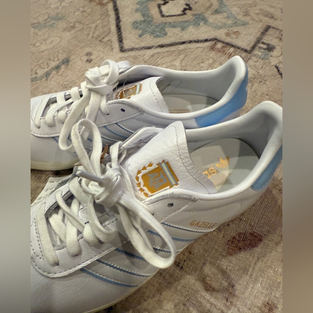 Adidas Gazelle Argentina White/Blue Size 8 EU 41 1/3 - Picture 2 of 13
